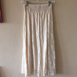 Lace maxi skirt